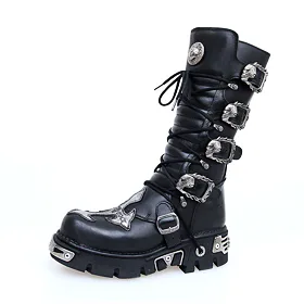 NEW ROCK Cross Boots (403-S1) Black Černá 36