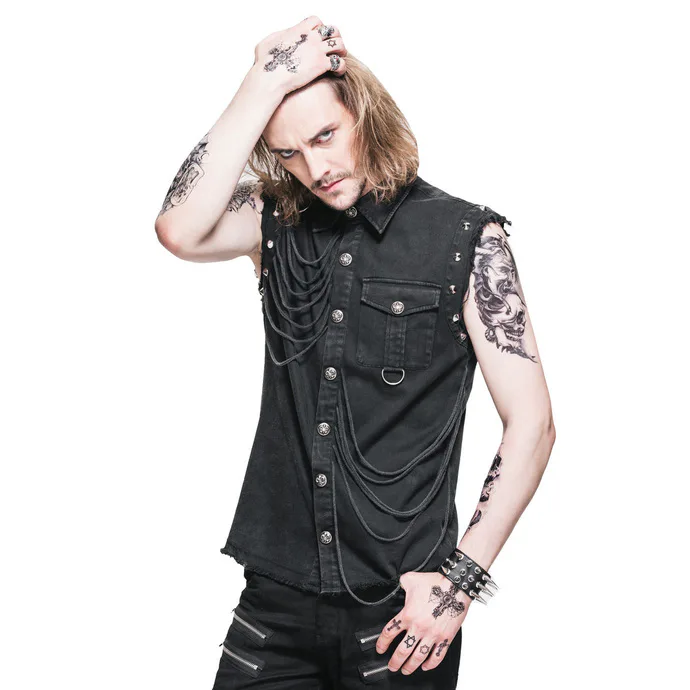 košile pánská bez rukávů DEVIL FASHION - SHT007 XXL