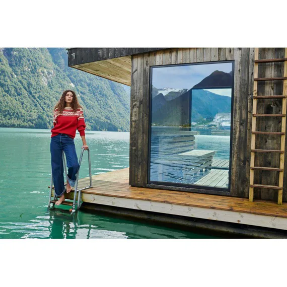 Norský vlněný svetr Cortina Dale of Norway Červená